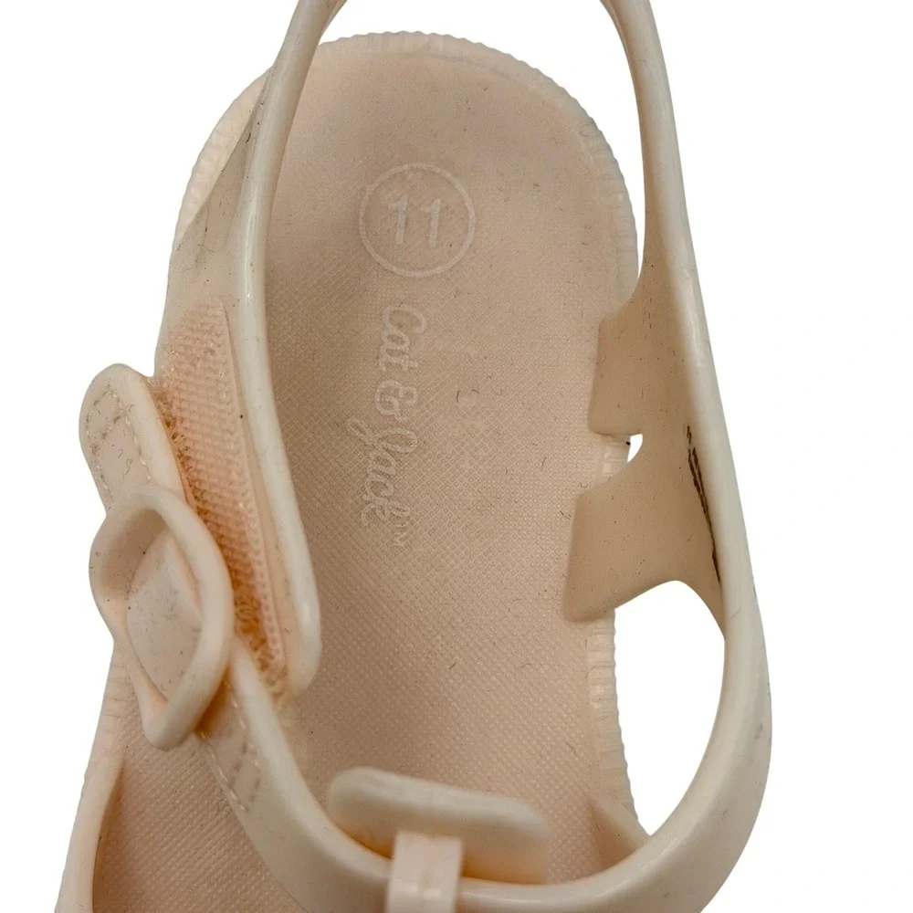 Cat &‎ Jack Kids Light Pink Sunny Jelly Sandals Water Friendly Size 11 New